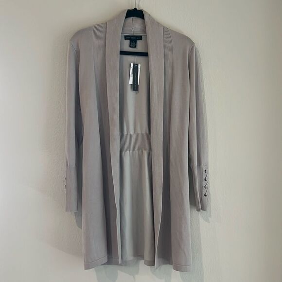 New Joan Vass Cardigan Sweater Duster - Picture 1 of 7